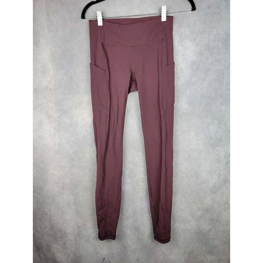 Lululemon Align High‎ Rise Pocket Leggings Plum Size 4